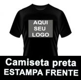 Camiseta preta (Estampa Frente Logo)
